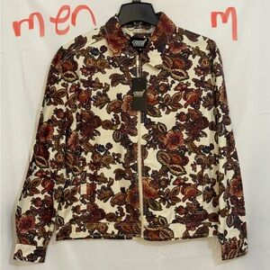 Fresh Multicolor Floral Jean Jacket